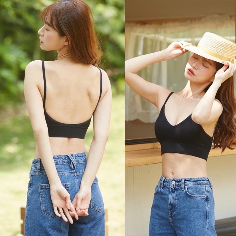 Áo Bra Gân Hở Lưng Hot Trend 2021 Hàng Co Dãn freesize Hottrend