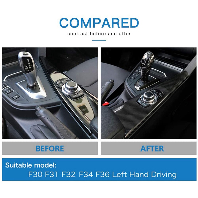 Vỏ Bọc Núm Gạt Cần Số Đa Phương Tiện Cho BMW F30 F31 F32 F34 F36 2013-2018