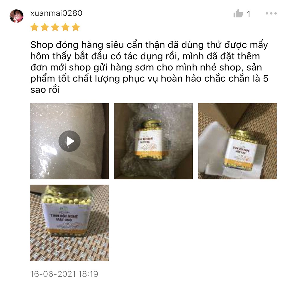 Viên tinh bột nghệ mật ong - Sử dụng khi - Đau dạ dày - Phụ nữ sau sinh - HNT NATURAL PRODUCT VTBN300