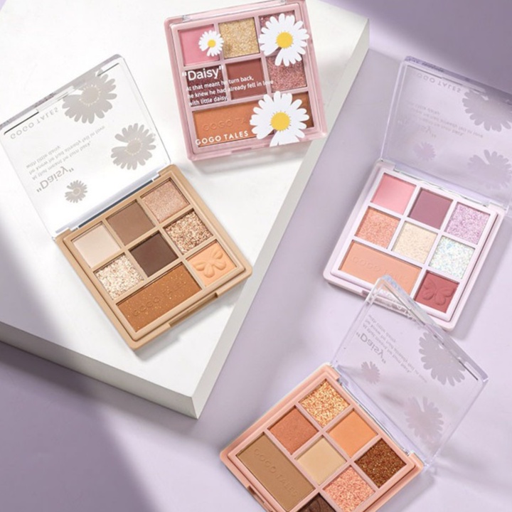 Phấn Mắt Nhũ Lì 8 Ô Màu GOGOTALES GT181 Daisy Cúc Họa Mi