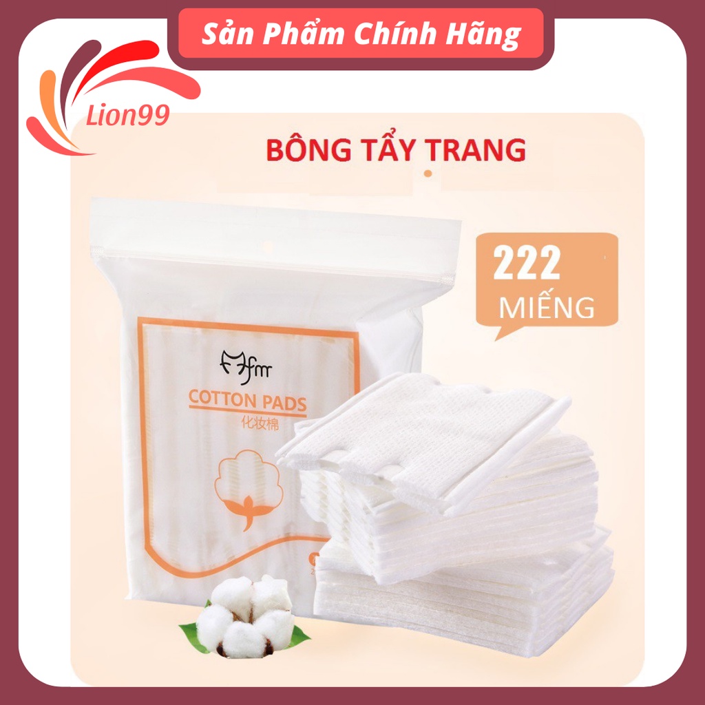Bông tẩy trang Cotton Pads 222 miếng siêu tiện lợi 3 lớp