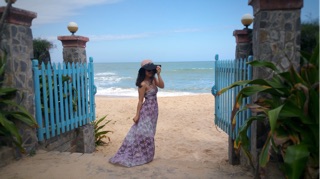Đầm maxi Vera Wang hai dây hoa