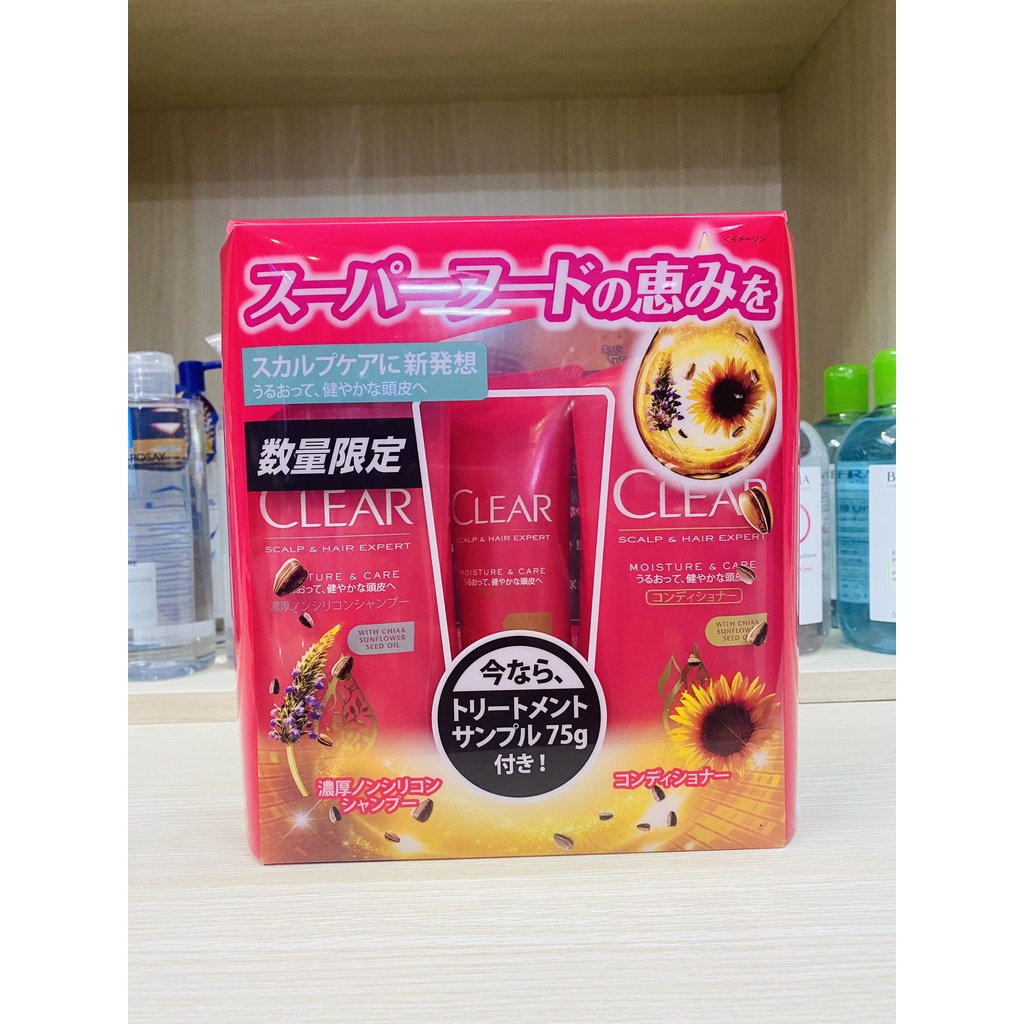 BỘ DẦU GỘI Set 3 MÓN CLEAR NHẬT BẢN