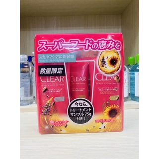 Bộ dầu gội set 3 món clear nhật bản