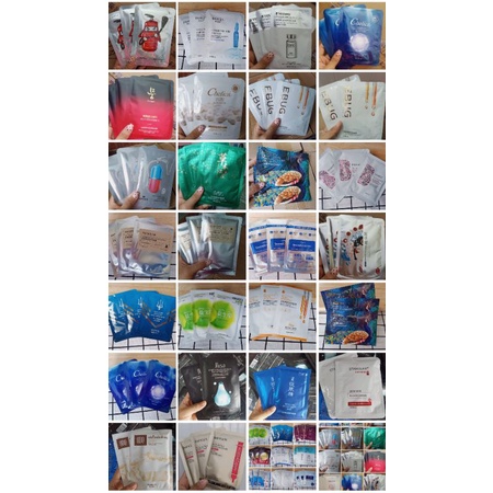 Sét 50 miếng mặt nạ nội địa trung dưỡng trắng, cấp ẩm, dưỡng da, se khít lỗ chân lông | BigBuy360 - bigbuy360.vn