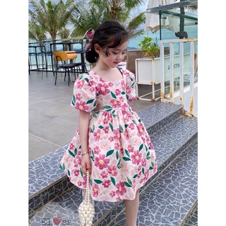 🌹🌹🌹váy hoa tay bồng tiểu thư