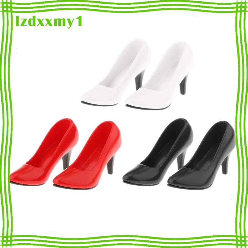 Kiddy 1/6 Womans Fashion High Heel Shoes Pump for 12inch OB OD Figures White