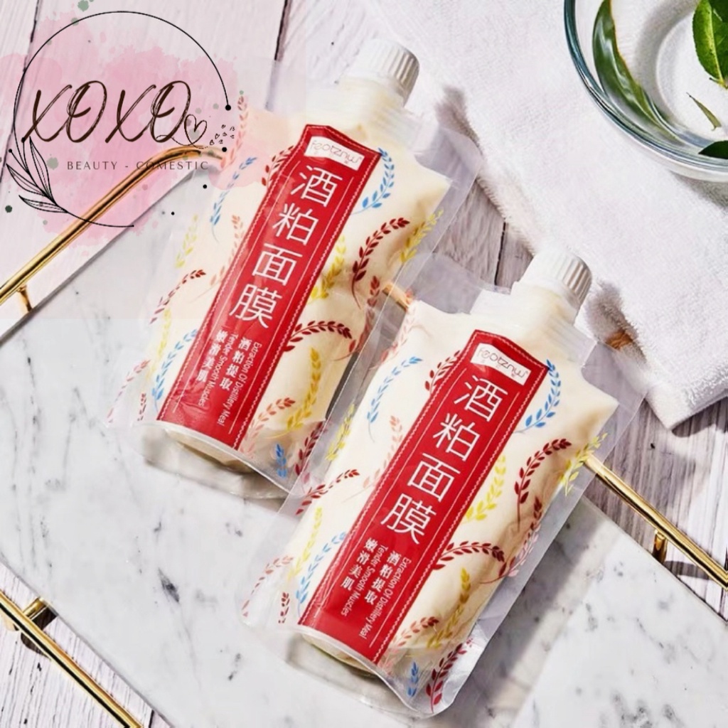 Mặt nạ FEOTZNW WINE CELLAR có thành phần men gạo và bả sake giúp da trắng sáng, mịn màng