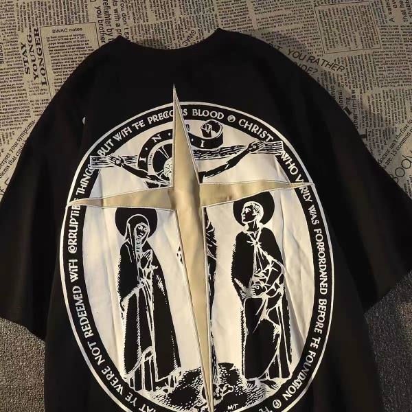 Áo Thun Ngắn Tay Cổ Tròn Thời Trang Cá Tính 1931214Áo Thun In Hình Thời Trang Năng Động Cho Cặp Đôi