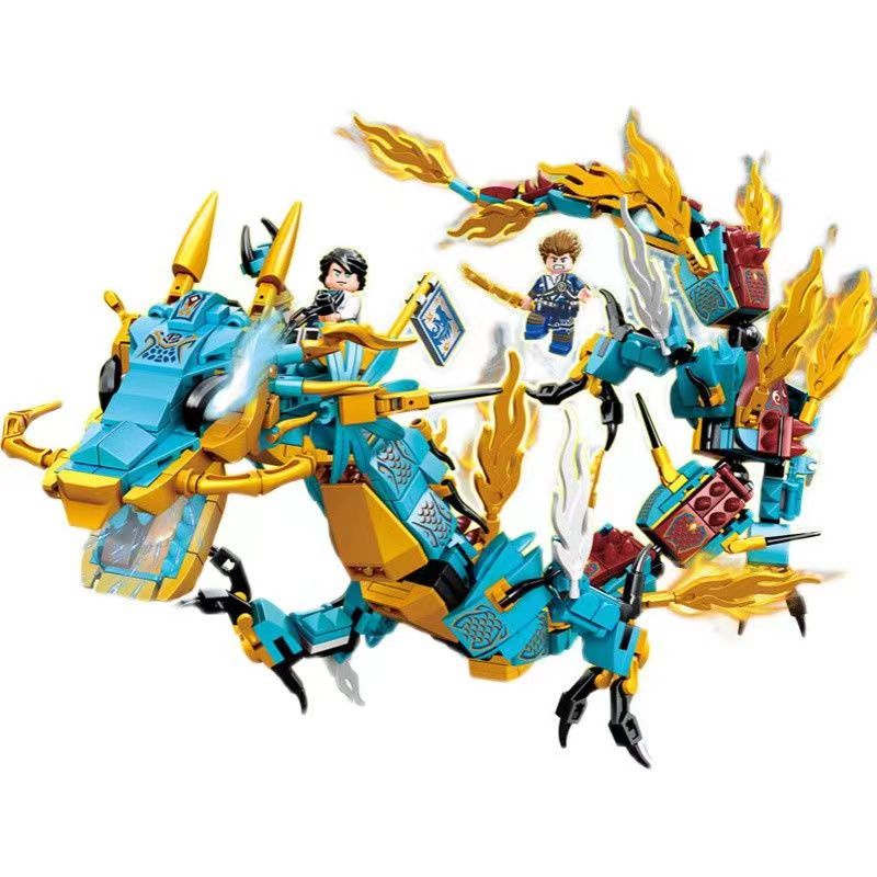 Building block dragon toy assembly toy boy toy