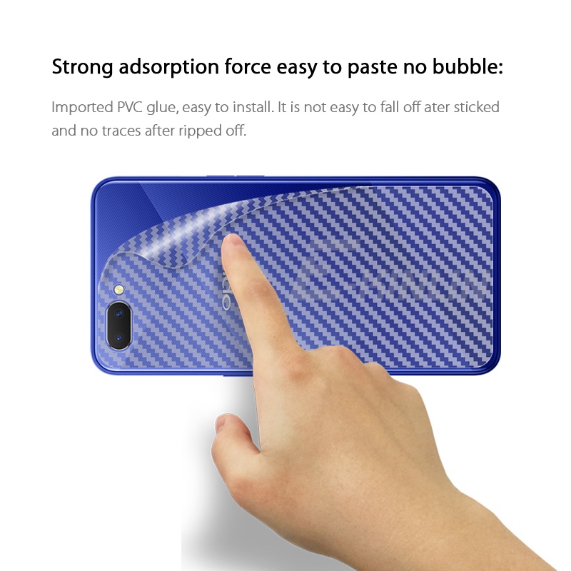 Set 5 Miếng Dán Sợi Carbon 3D Bảo Vệ Màn Hình Cho OPPO A1 Pro A1k A11 2019 A11x A15 A15s A16 A16e A16K A16S Kính