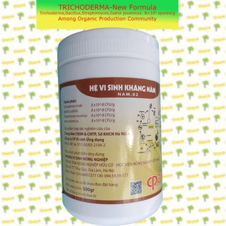 Chế phẩm Nấm đối kháng sinh học Trichoderma viride NAM.02 cho đất, cây trồng - Hộp 500g CPART