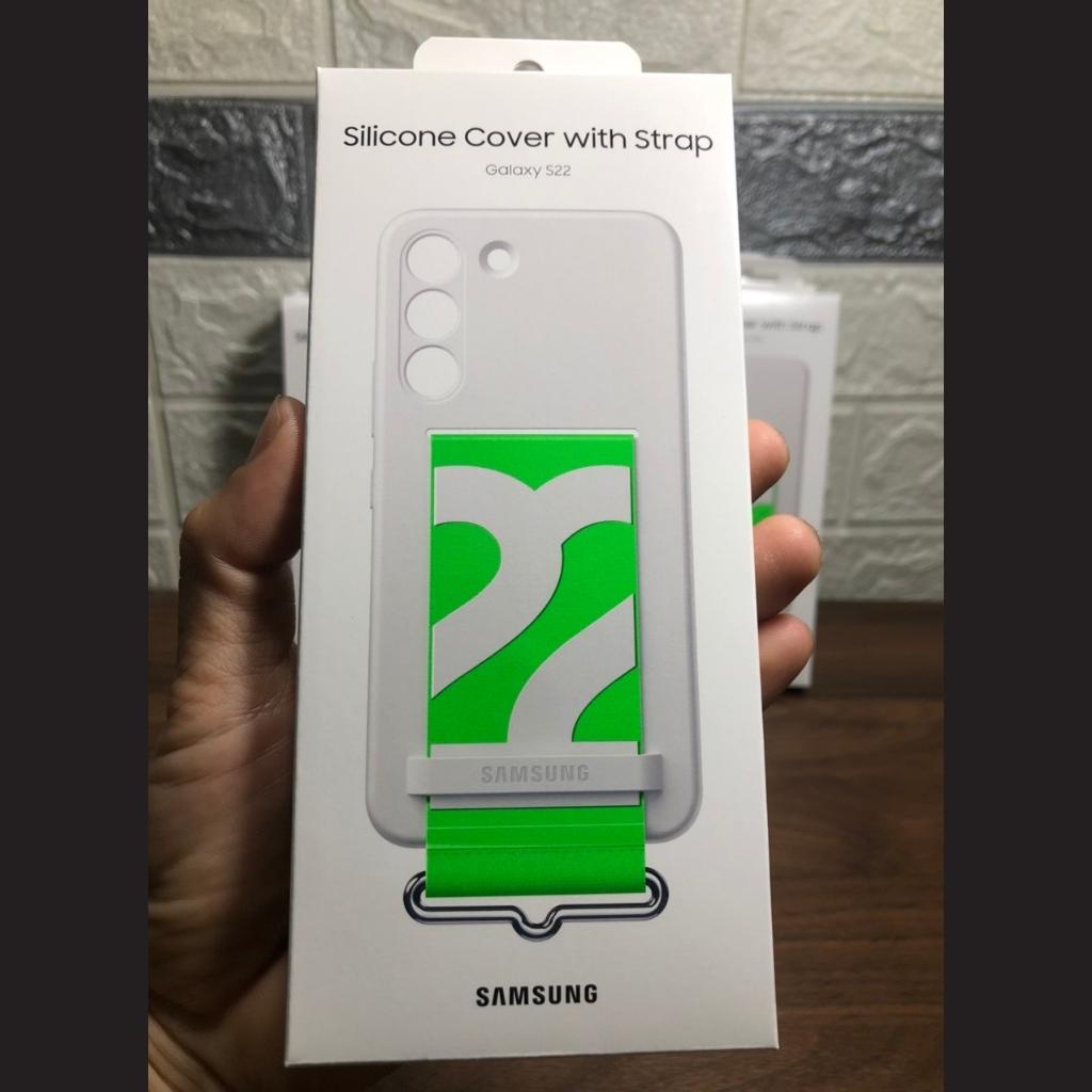 Ốp lưng Silicon Kèm dây đeo cho điện thoại SamSung Galaxy S22/S22 Plus/S22 Ultra - Chính hãng nguyên seal