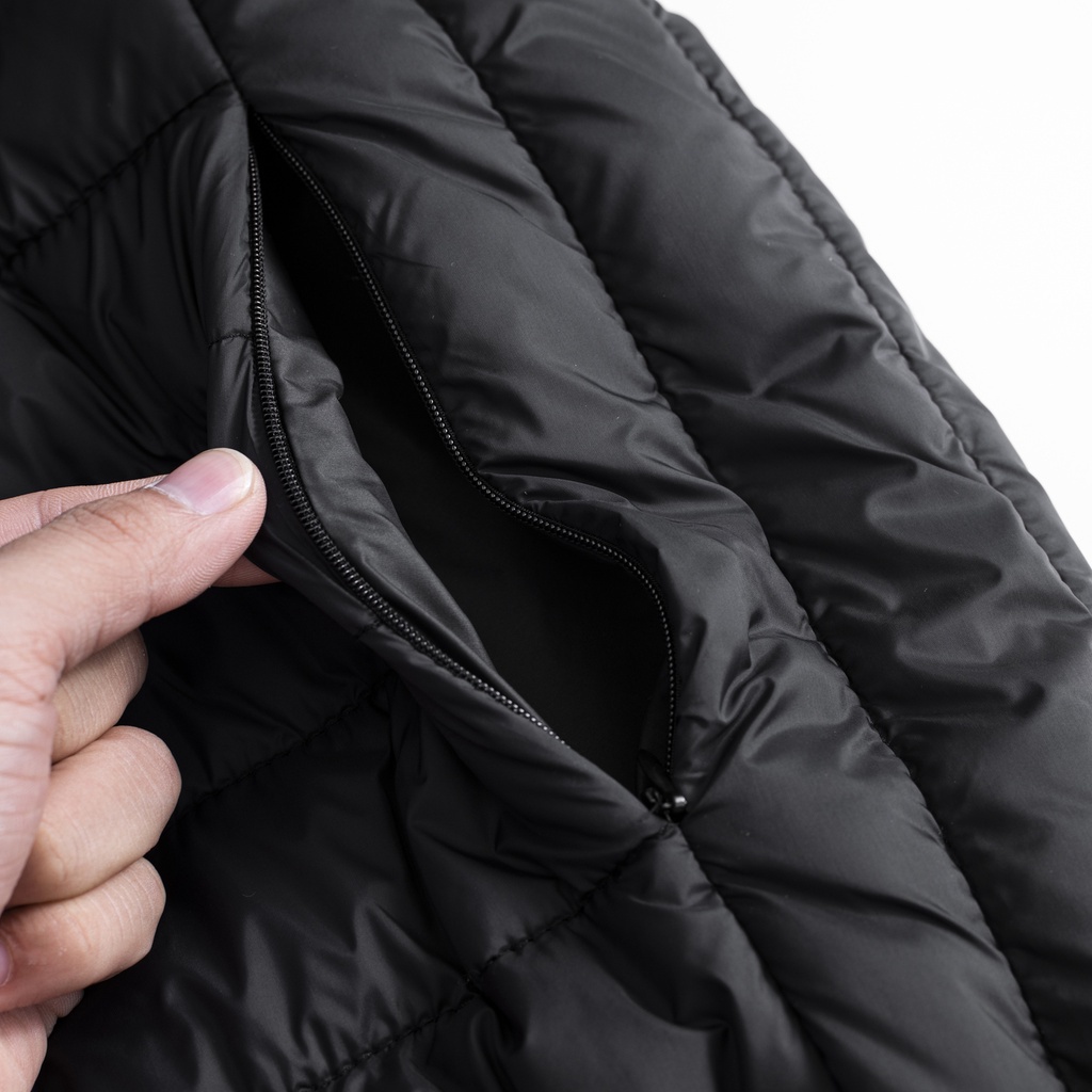 Áo phao nam đẹp kiểu dáng năng động, Áo khoác phao nam siêu nhẹ thể thao trẻ trung có mũ tháo rời MANXURY