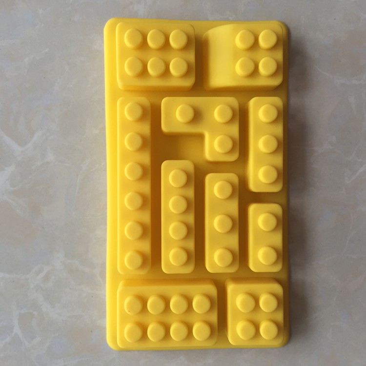 SG - Khuôn silicon đổ socola rau câu trang trí bánh xếp hình lego