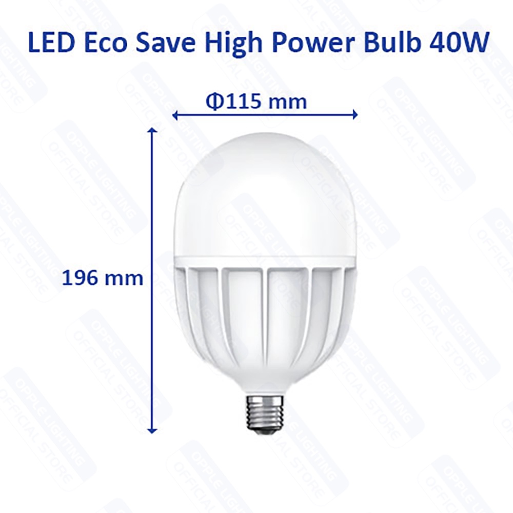 Bóng OPPLE LED Bulb Trụ Eco Save E27 - Hiệu suất sáng cao 100lm/W, tuổi thọ lên đến 20.000 giờ