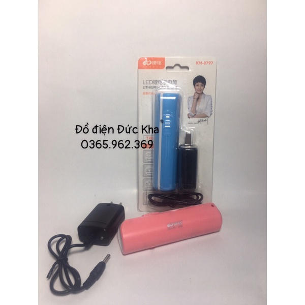 Đèn pin cầm tay nhỏ gọn KM8797 sáng mạnh
