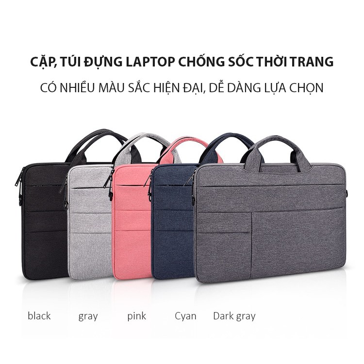 Túi xách, Cặp đựng Laptop, Macbook, Chống sốc 13, 14, 15, 15.6 inch (Bảo Vệ Chống Nước)