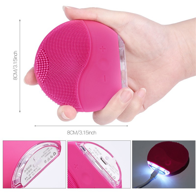 Ckeyin Máy Rửa Mặt Sóng Siêu Âm usb Bằng Silicon