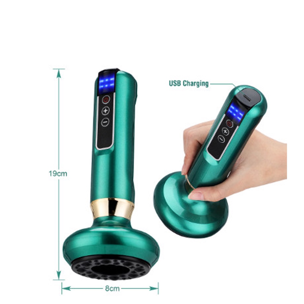 Máy massage cầm tay giác hơi chân không toàn thân, bộ giác hơi không dùng lửa, giác hơi cạo gió an toàn