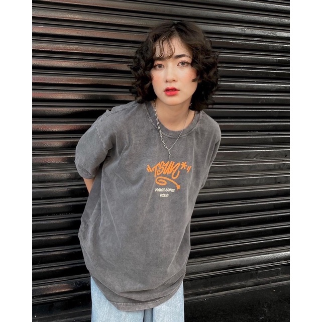 Áo wash xám TSUN tay lỡ / Nam nữ unisex - Jejul.store