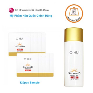 Combo 120 gói kem chống nắng cho da nhạy cảm Ohui Day Shield Perfect Sun Red 120ml