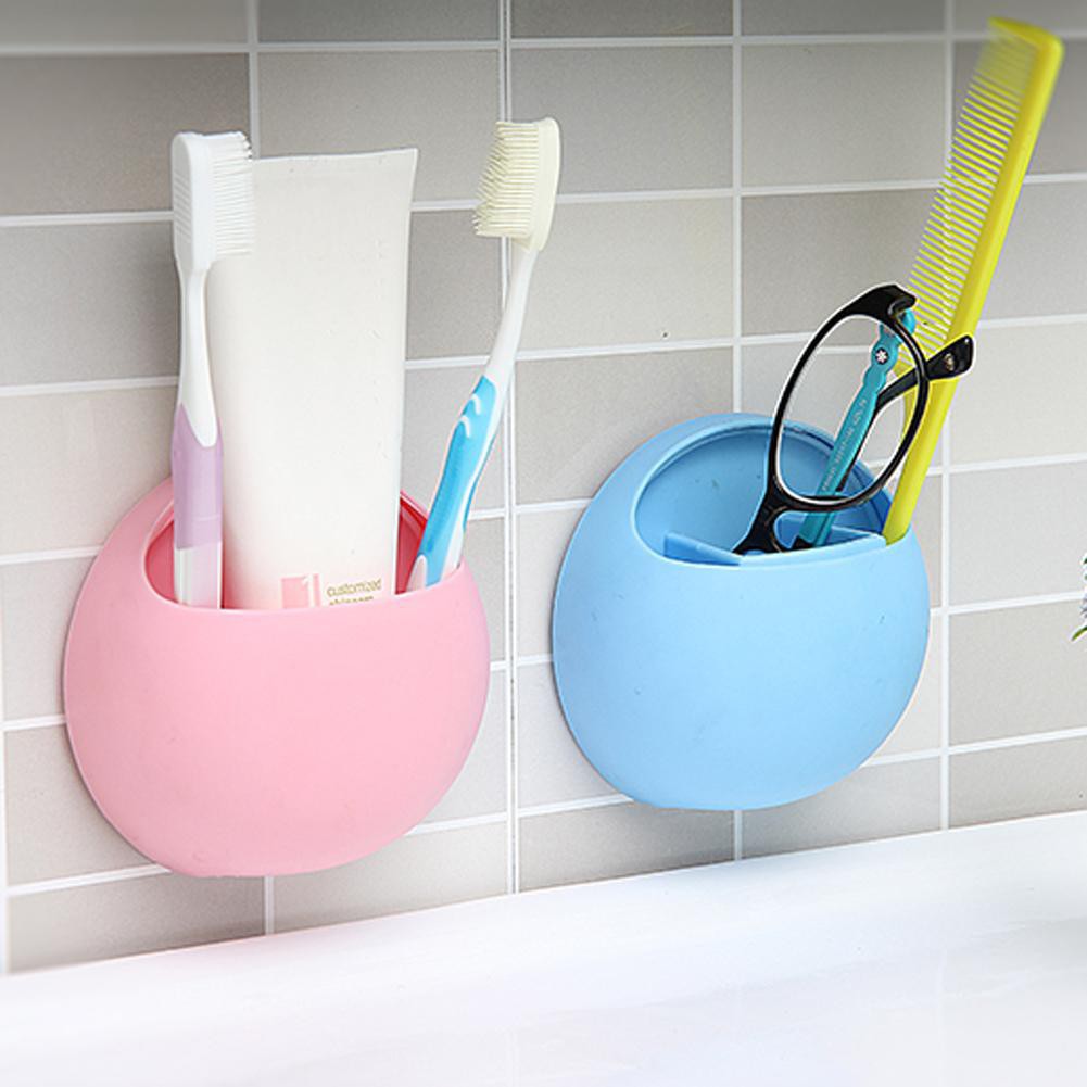 Giá để bàn chải đánh răng có giác hút dán tường nhà tắm