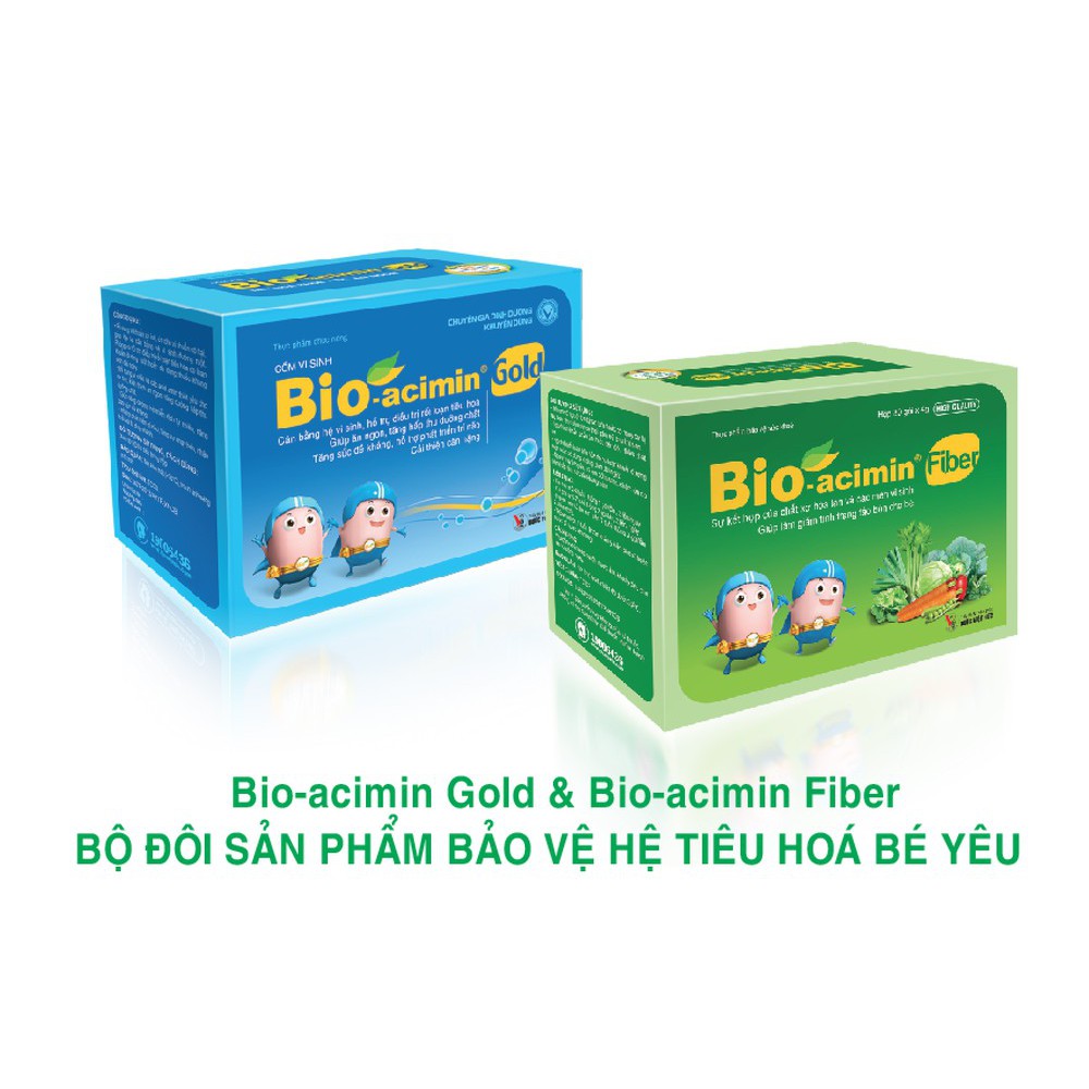 Cốm vi sinh Bio-acimin Gold tiêu hoá khoẻ - trẻ ăn ngon, 30 gói.