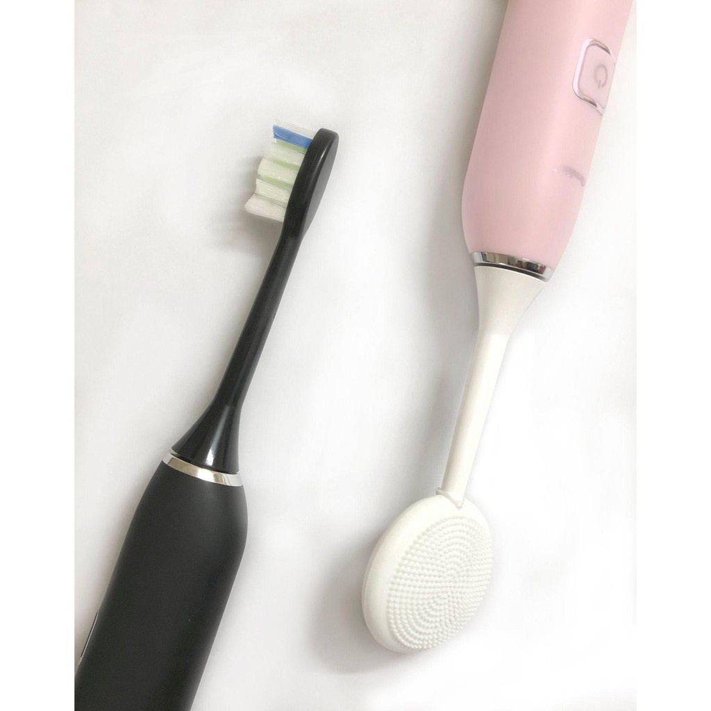 Bàn chải điện tích hợp máy rửa mặt Brushie, công nghệ sóng âm Sonic chăm sóc nướu