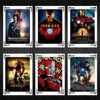 Tranh Treo Tường In Hình Nhân Vật Iron Man Phim Marvel Trang Trí Nhà Cửa / Quán Bar