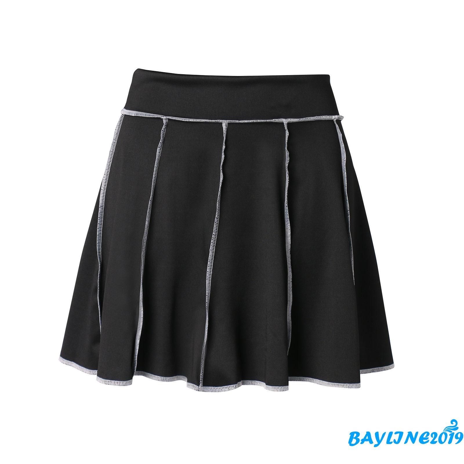 Chân váy mini xếp ly màu trơn phong cách trẻ trung thời trang dành cho nữ | BigBuy360 - bigbuy360.vn