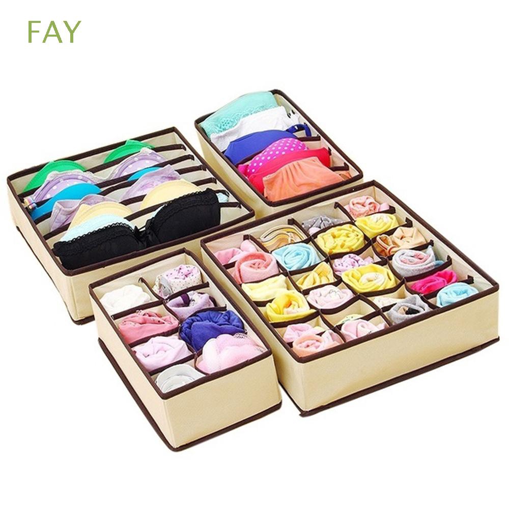 Hộp đựng quần áo/nội y/khăn quàng bằng vải không dệt tiết kiệm không gian