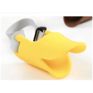 Rọ mõm mỏ vịt silicon cho chó đi dạo - rọ mỏ vịt đáng yêu cho chó