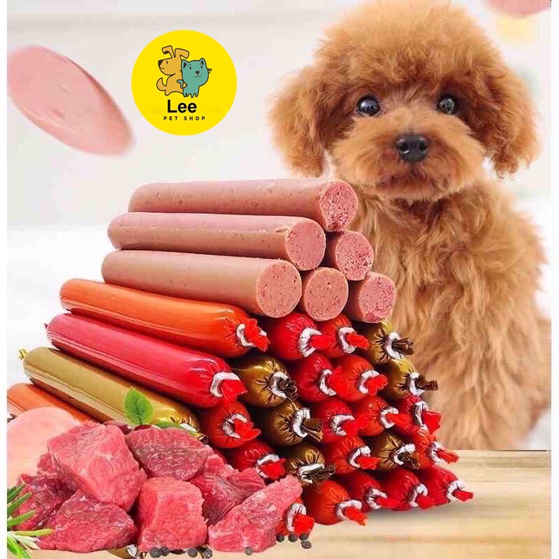 Xúc Xích Cho Chó Mèo Hamster Thanh 15gr- Giàu Dinh Dưỡng, Vitamin, Đạm - Leepetshop