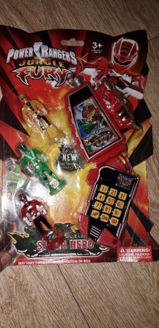 Mô hình điện thoại 3 siêu nhân gao bằng nhựa có nhạc và đèn Led rất đẹp