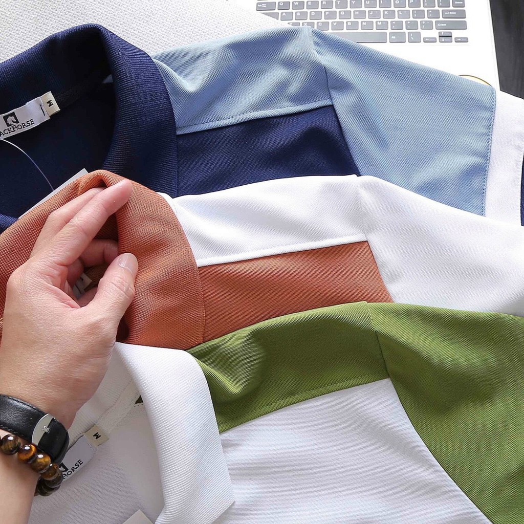 Áo polo nam PackHorse Signature phối màu 3M - Chất liệu poly cao cấp form regular fit, thoải mái cho mùa hè | BigBuy360 - bigbuy360.vn