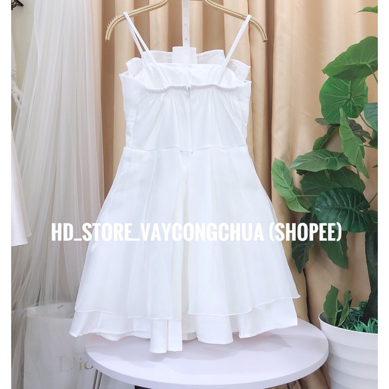 V56 VÁY 2 DÂY XẾP LY XOÈ DỰ TIỆC, KỈ YẾU PROM, ĐẦM XOÈ TẦNG | BigBuy360 - bigbuy360.vn