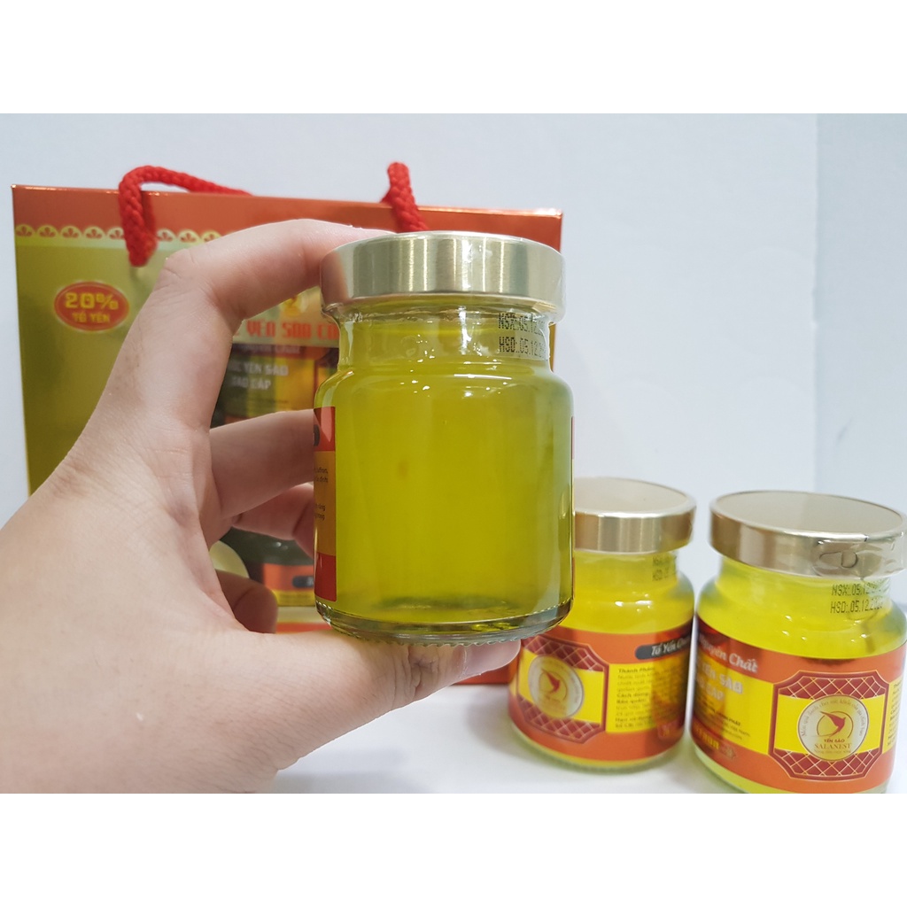 Salanest - Nước Yến Sào Chưng Saffron và 20% yến tươi cao cấp - Hộp tiết kiệm