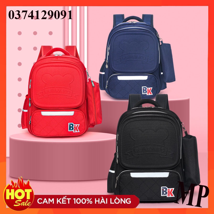 [Mẫu Hot] Cặp học sinh tiểu học, balo học sinh cấp 1, 2 chống gù cao cấp BeiKeyang chất liệu siêu nhẹ, chống thấm nước