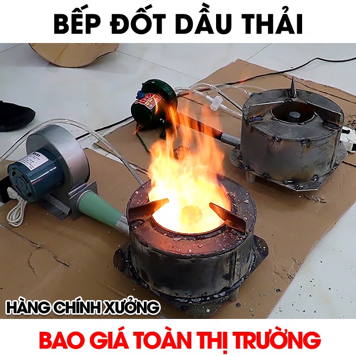 Bếp Đốt Dầu Thải - Nguyên Liệu Thải, Mỡ Gà, Vịt. Siêu Tiết Kiệm. 1 Lít Đun Đến 4, 5 Tiếng - Nhà hàng, Cỗ, Nấu cám lợn,..