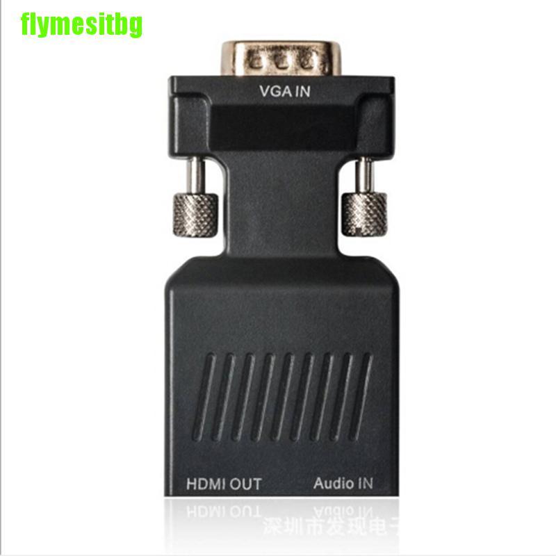 Bộ chuyển đổi ổ cắm 1080P VGA sang đầu cắm HDMI kèm dây cáp âm thanh | BigBuy360 - bigbuy360.vn