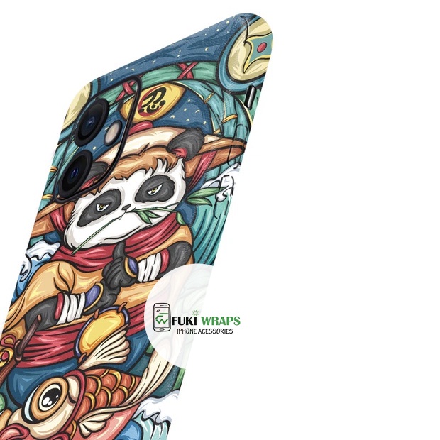 Tấm dán Skin Mặt Sau GấuTrúc FULL VIỀN Dành Cho 13prm , 12prm , 11prm , x, xsm , ip11 , ip12 , ip13 - FukiShop