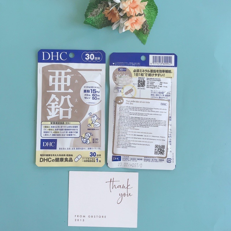 ( Hàng Chính Hãng ) Viên uống giảm mụn nội tiết, bổ sung Kẽm DHC | BigBuy360 - bigbuy360.vn