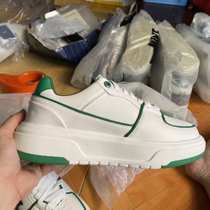 [TẶNG Tất Cao Cấp] Giày Sneaker MLB Chunky liner new york yankees XANH tăng chiều cao nam nữ cao cấp full box + bill