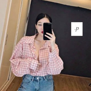 mẫu sơ mi  kẻ  đũi  túi ngực_dP