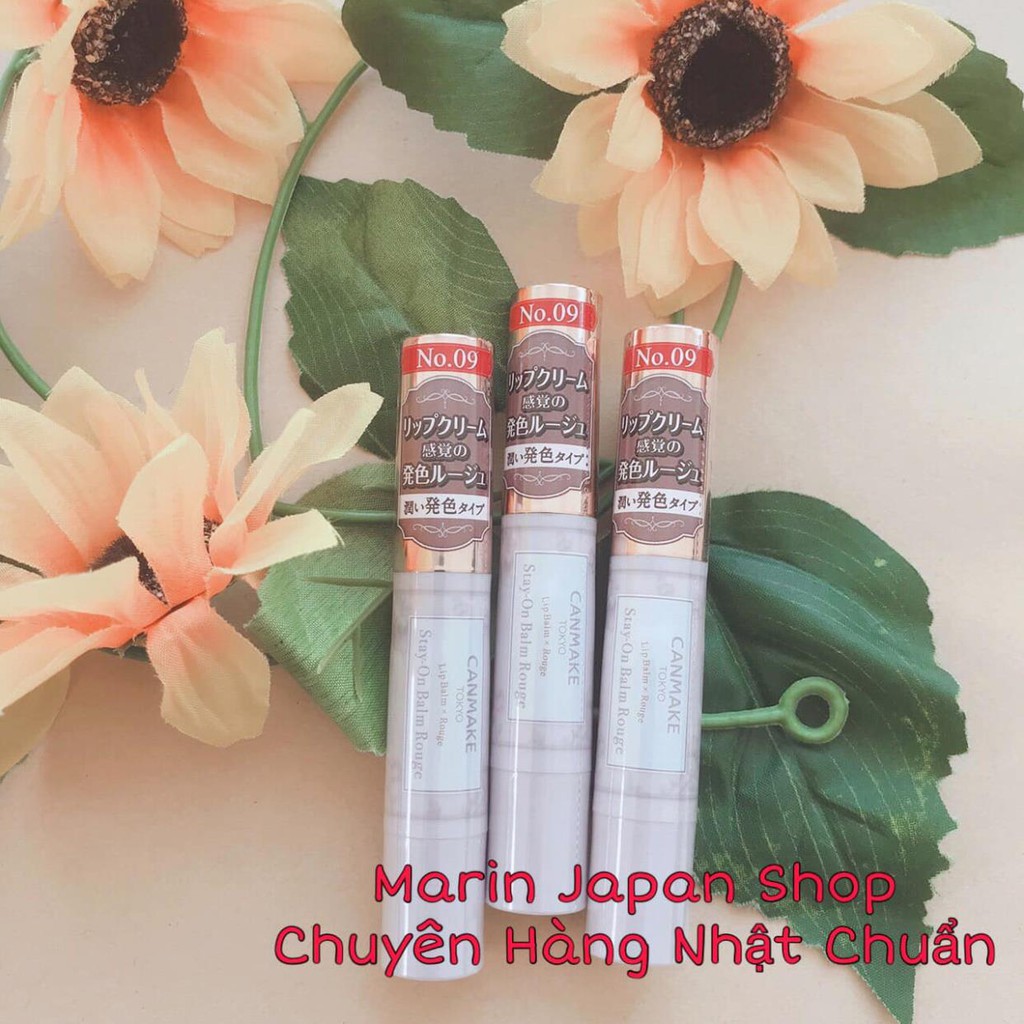 (Sẵn,Hàng mới) Son Dưỡng có màu -Stay-On Balm Rouge hẵng Canmake Nhật Bản