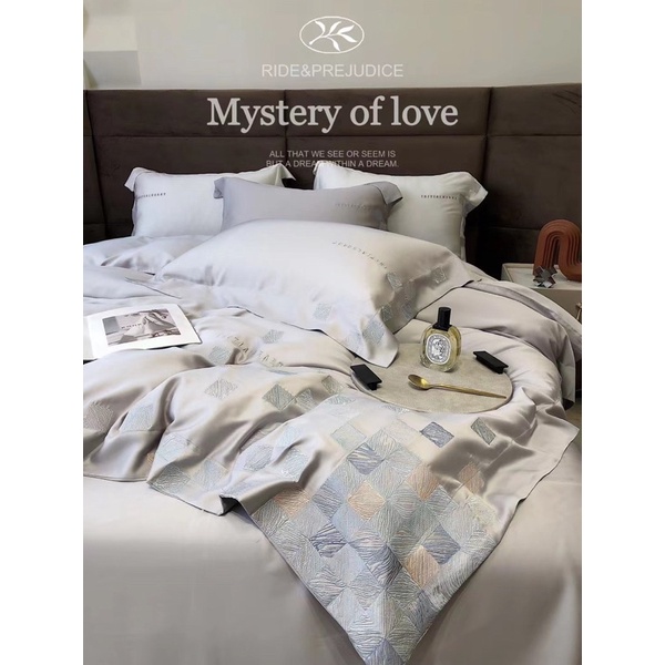 Bộ chaqn ga tencel bedding cao cấp , Chất liệu mềm mượt thiết kế đơn giản sang trọng⚜️