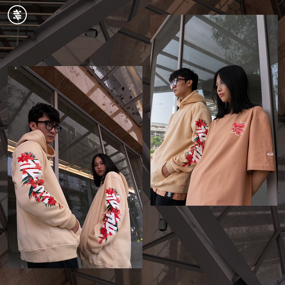 Áo hoodie nỉ bông có mũ Flagger Blooming UNISEX - YÊU LÀ ĐỦ | BigBuy360 - bigbuy360.vn