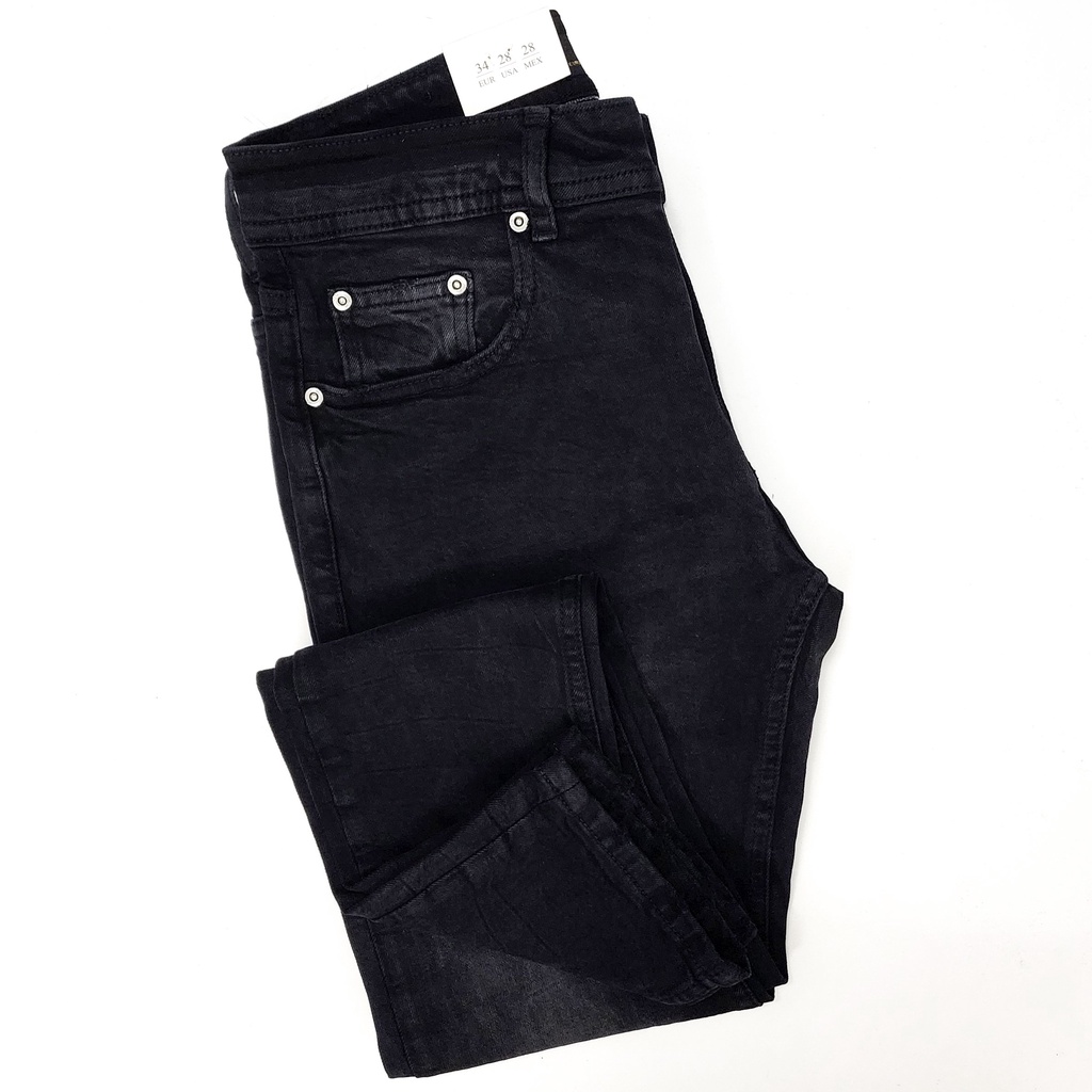 Quần jean dài nam Zara xám đen wash (Form Slimfit,chất vải co dãn,ống quần 15 - 17cm) - JZR 591