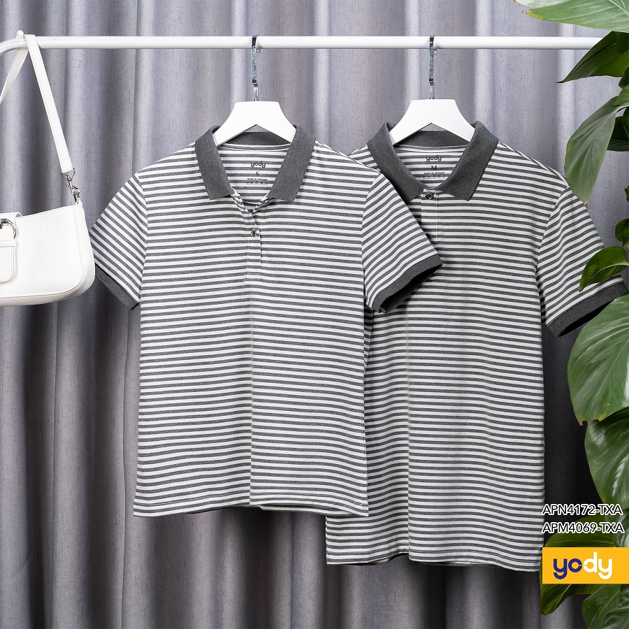 Áo polo nam YODY kẻ ngang dáng basic chất cotton - APM4069 | BigBuy360 - bigbuy360.vn